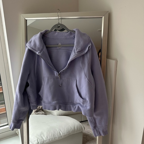 Lululemon Scuba Oversized Funnel Neck Half Zip in Lilac Smoke - Picture 2 of 2